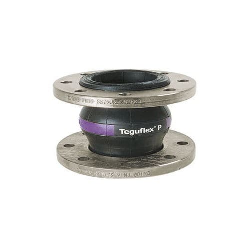 Компенсатор линейного расширения из каучука - TEGUFLEX® P - Trelleborg Expansion Joints - круглый / с фланцем / для химической промышленности