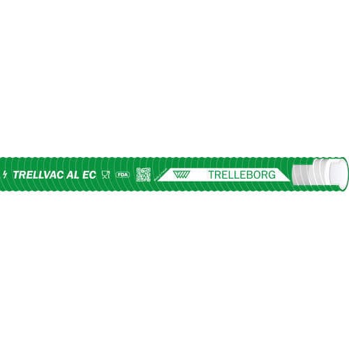 Гибкий шланг для продуктов питания - TRELLVAC AL EC  - Trelleborg Industrial Hose - для химических продуктов / для порошка / для абразивного продукта
