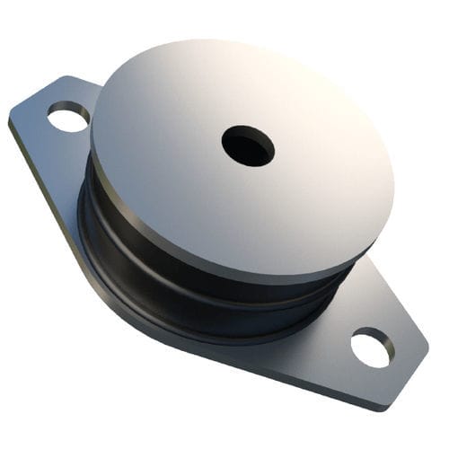 Цилиндрическая антивибрационная опора - SAW series - Trelleborg Antivibration Solutions - из металла / из каучука / для двигателя