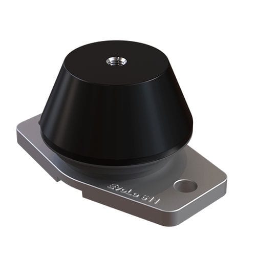 Цилиндрическая антивибрационная опора - Evolo 611 Grade A-D - Trelleborg Antivibration Solutions - из цельного алюминия / из каучука