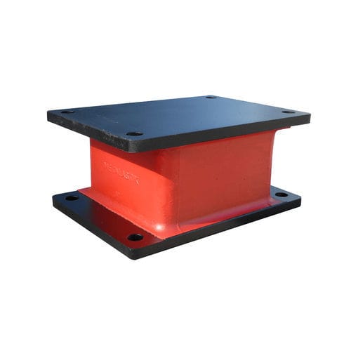 Прямоугольная антивибрационная опора - Sandwich  - Trelleborg Antivibration Solutions - из каучука / морская / для тяжелого оборудования