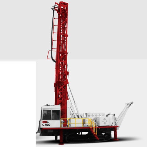 Буровая установка для каротажа - C750  - Revathi equipment Ltd - для взрывных скважин / гусеничная / автономный блок