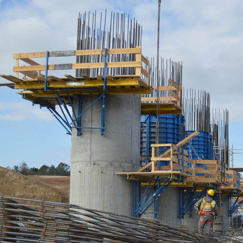 Обшивка поднимающаяся вверх - OCF - OZLER FORMWORK AND SCAFFOLDING SYSTEMS - односторонняя / парусов / столбов