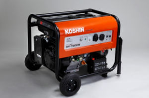 Генераторная установка с бензиновым двигателем - GV-7000S - KOSHIN LTD - трехфазовая / охлаждение воздухом / промышленная
