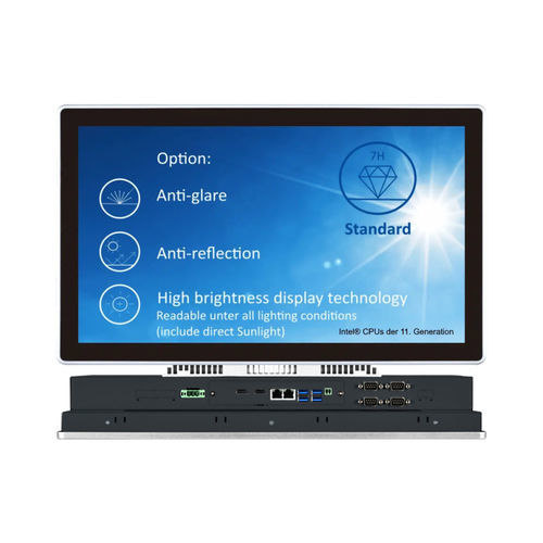 Панельный ПК ЖК-монитор - P series - ipc-core GmbH u. Co. KG - с емкостным сенсорным экраном / 15" / 21,5"