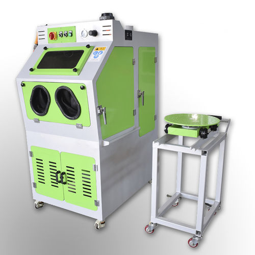 Ручной пескоструйный аппарат - TB-SN800A - Tongbao Surface Processing Equipment - вакуумный / мобильный / с поворотным столом