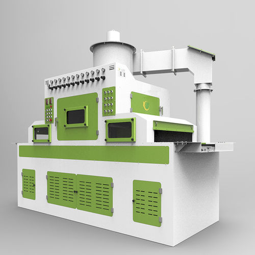 Автоматический пескоструйный аппарат - Tb-NC1400-16A - Tongbao Surface Processing Equipment - вакуумный / для обработки поверхности / с ленточным конвейером