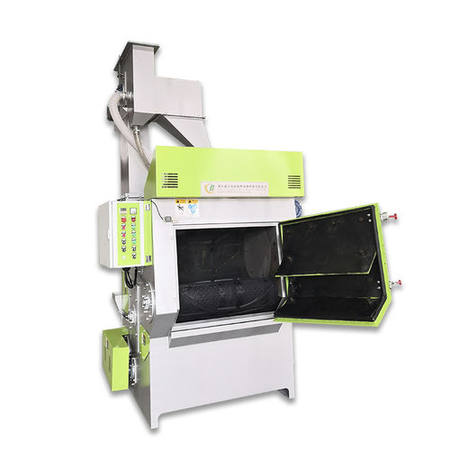 Ленточный дробеструйный аппарат - TBQ326 - Tongbao Surface Processing Equipment - с вращающимся барабаном / турбинный / для металла