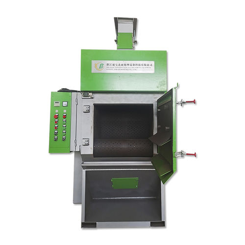 Ленточный дробеструйный аппарат - TBQ324 - Tongbao Surface Processing Equipment - с вращающимся барабаном / для сыпучих материалов / для металла