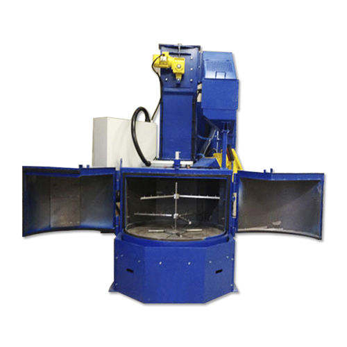 Дробеструйный аппарат с поворотным столом - TB-RT650 - Tongbao Surface Processing Equipment - для сыпучих материалов / для металла / для очистки поверхности