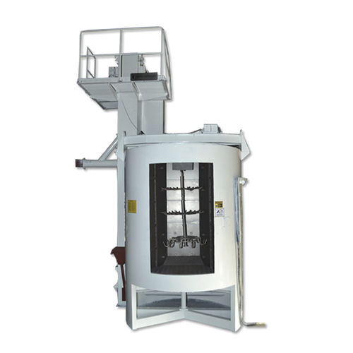 Дробеструйный аппарат с поворотным столом - TB-RH1512-2 - Tongbao Surface Processing Equipment - с крюком / турбинный / для металла
