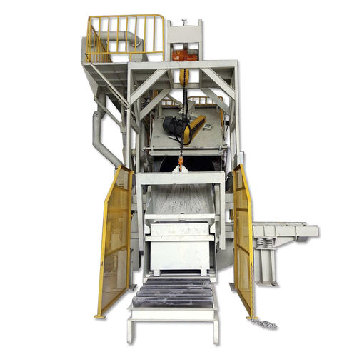 Дробеструйный аппарат с вращающимся барабаном - TB-ND1000 - Tongbao Surface Processing Equipment - турбинный / для металла / для пластмассовых деталей