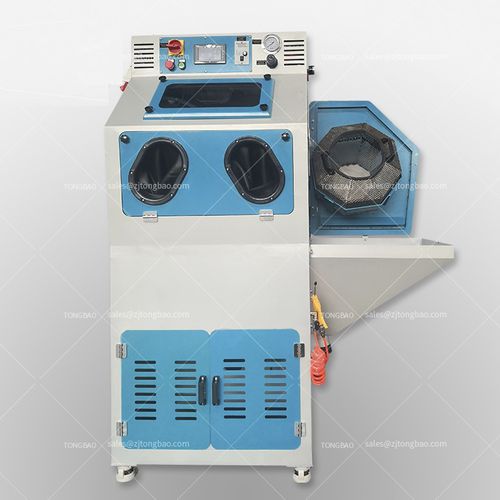 Пескоструйный аппарат контролируемый PLC - TB-NR7660A - Tongbao Surface Processing Equipment - вакуумный / для обработки поверхности / с барабаном