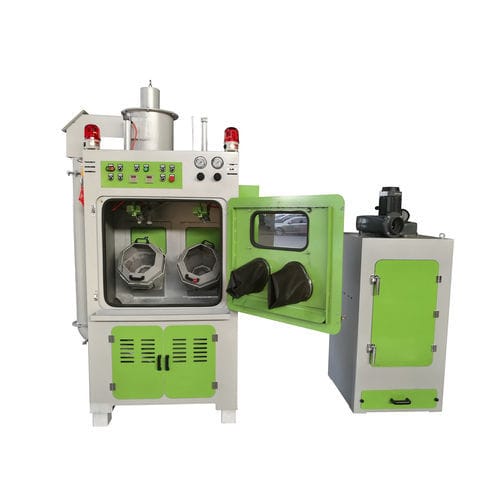 Автоматический пескоструйный аппарат - TB-NR9080AD - Tongbao Surface Processing Equipment - вакуумный / для обработки поверхности / с барабаном