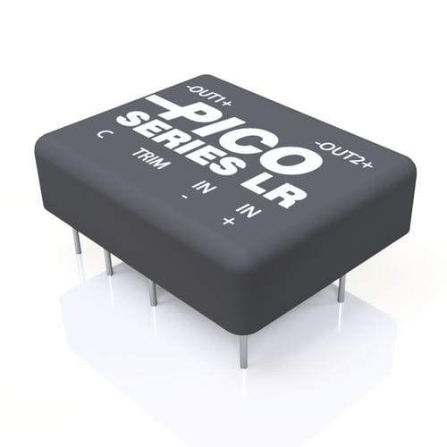 Регулируемый преобразователь DC/DC - LR Series - Pico Electronics - с входным напряжением 2:1 / с входным напряжением 3:1 / инкапсулированный