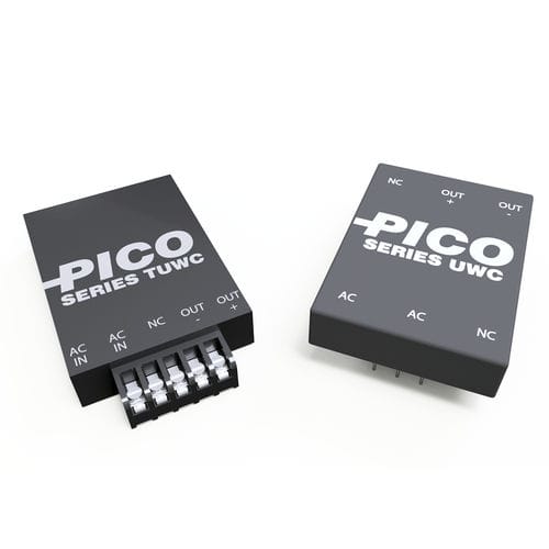 Инкапсулированный источник электропитания - TUWC series - Pico Electronics - AC/DC / регулируемый / с двумя выходами