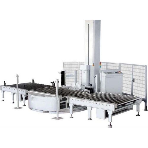 Горизонтальный паллетообмотчик - B200 - Shanghai Fhope machinery co.,ltd - с поворотным столом / автоматический / для паллет