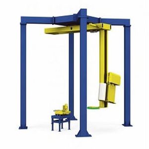 Паллетообмотчик с поворотным кронштейном - R300 - Shanghai Fhope machinery co.,ltd - полуавтоматический / для паллет / со стрейч-пленкой
