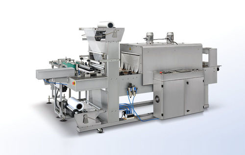 Полностью автоматическая обверточная машина - SK-060EBS - Shanghai Fhope machinery co.,ltd - с тоннелем для усадки