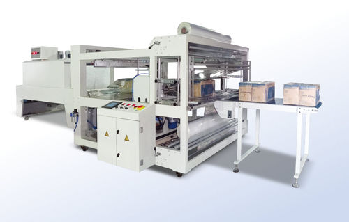 Полностью автоматическая обверточная машина - MO-900 - Shanghai Fhope machinery co.,ltd - дверная / с тоннелем для усадки / с боковой сваркой
