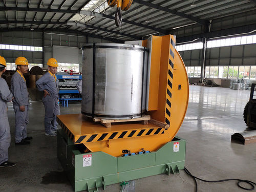 Электрогидравлический опрокидыватель - Shanghai Fhope machinery co.,ltd - для катушек / из металла / для пищевой промышленности