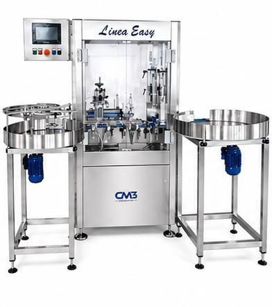 Полностью автоматическая наполнительная/закупорочная машина - EASY LINE - CM3 ENGINEERING SRL - для жидкостей / моноблочная / ротационная