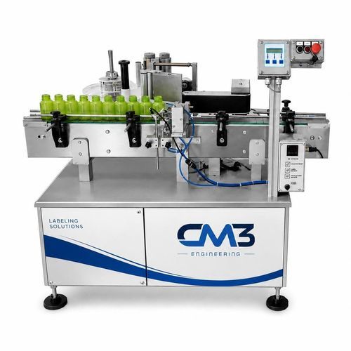 Автоматическая этикетировочная машина - CM3 ENGINEERING SRL - для бутылок / для стеклянной тары / полусферическая