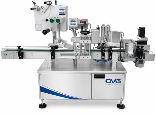 Этикетировочная машина для бутылок - CM3 ENGINEERING SRL - для стеклянной тары / для наклеивания на верхнюю часть / для сельского хозяйства и пищевой промышленности