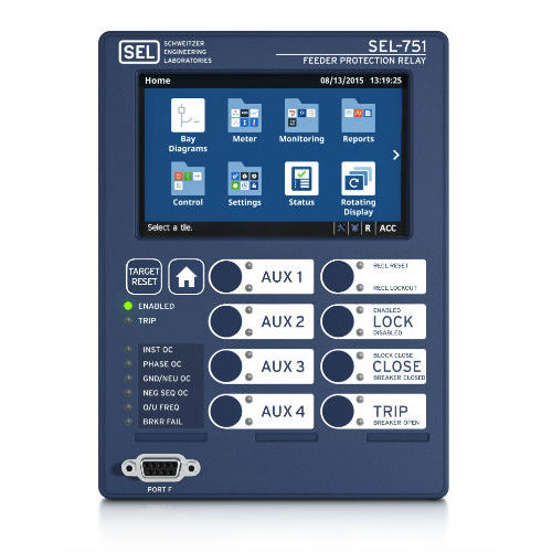 Защитное реле тока перегрузки - SEL-751 Color Touchscreen - Schweitzer Engineering Laboratories - для фидера