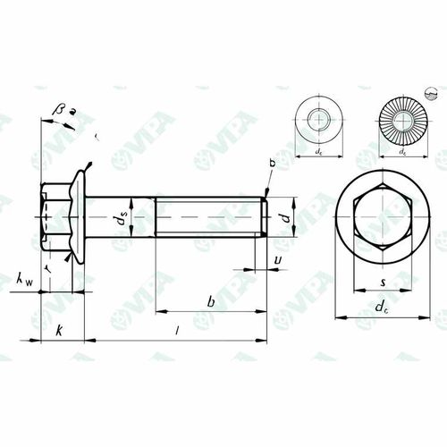 Винт с шестигранной головкой в основании - 8056689421119 - VIPA spa - с шестигранным углублением / DIN / ISO