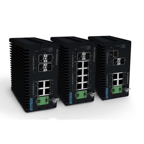 Управляемый коммутатор Ethernet - Hyperion 105 - BITSTREAM S.A. - 8 портов / 10/100BaseT(X) / 4 порта