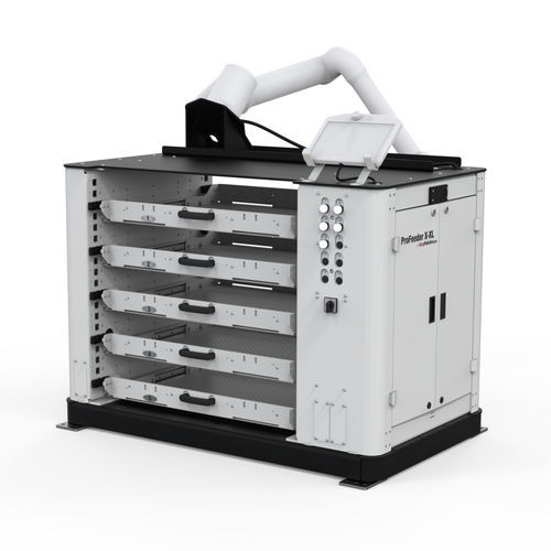 Роботизированная ячейка для обслуживания станка - ProFeeder X-XL - EasyRobotics - для конвейера / компактная / с емкостью для хранения деталей