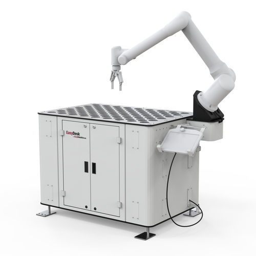 Роботизированная ячейка для обслуживания станка - EasyDesk Tray - EasyRobotics - для станка / для автомобилестроения / для небольших деталей
