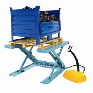 Ножничный подъемный стол - VINCA EQUIPOS INDUSTRIALES - электрогидравлический / стационарный / сверхплоский