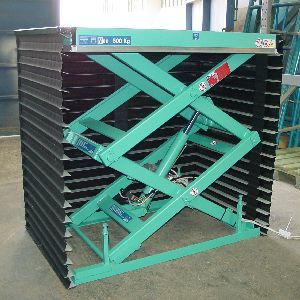 Двойной ножничный подъемный стол - VINCA EQUIPOS INDUSTRIALES - электрогидравлический / стационарный / откидной