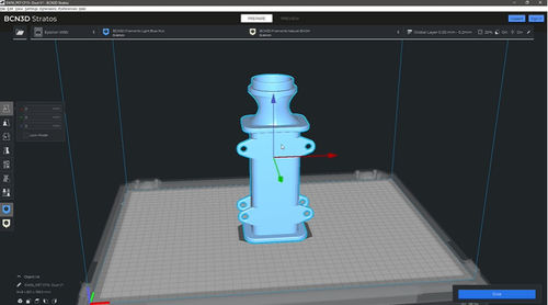 Программное обеспечение для 3D-принтера для разработки - Stratos - bcn3d - для нарезки