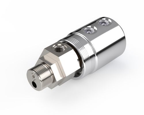 Поворотное соединение для масла - 7000 TE  - ROTOTECH MAKİNA SAN. VE DIŞ TİC. LTD. ŞTİ. - многозаходное / из алюминия / из стали