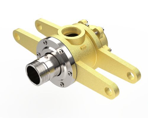 Поворотное соединение для горячего масла - 9000R HO - ROTOTECH MAKİNA SAN. VE DIŞ TİC. LTD. ŞTİ. - 2 прохода / высокотемпературное / из чугуна