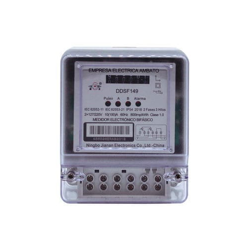 Трехфазовый Электрический счетчик электроэнергии - DDSF149 - JIANAN ELECTRONICS CO., LTD. - для установки на панель / 60 Гц / ультразвуковой