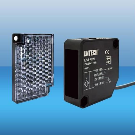 Фотоэлектрический обнаружитель датчик барьерного типа - ES5 series - Shandong laien optic-electronic technology co.,ltd. - с прямым отражением / ретроотражающий / прямоугольный