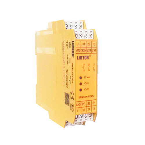 Реле безопасности -  SR4P2A1B24S  - Shandong laien optic-electronic technology co.,ltd. - 2NO / 1NF / для нажимной кнопки