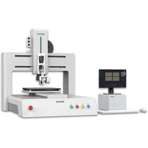 Компактная машина для нанесения клея - Vela 03X series  - TZTEK Technology Co.,ltd - с системой контроля / для письменного стола / для электронной промышленности
