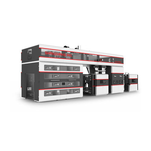 Линейный флексографическая печатная машина - SFE-CI series - Guangdong Shanzhang Industry Co., Ltd. - 8-цветный / 6-цветный / 2-цветный