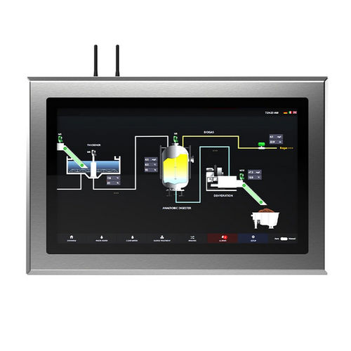 Панельный ПК со светодиодной подсветкой - AINOX P185 J3455 - INDATECH - с емкостным сенсорным экраном PCAP / с мультисенсорным экраном / 18,5"