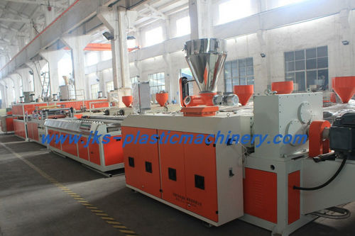 Экструзионная линия двойной шнек - SJSZ 65/132 - Wuxi JKS Machinery Manufacturing Co.,Ltd - для панелей / для профилей / для стеновой панели