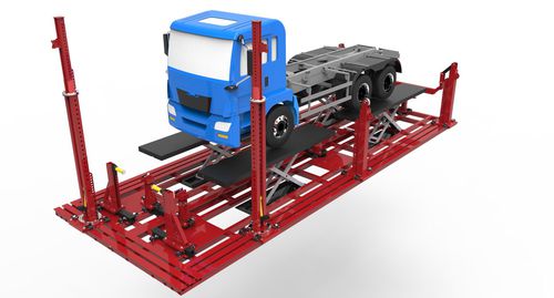 Авторемонтный стенд для грузовиков - POWER TRUCK REVOLUTION - SDMR UG - c подъемной платформой / с тяговым рычагом / 20 тонн