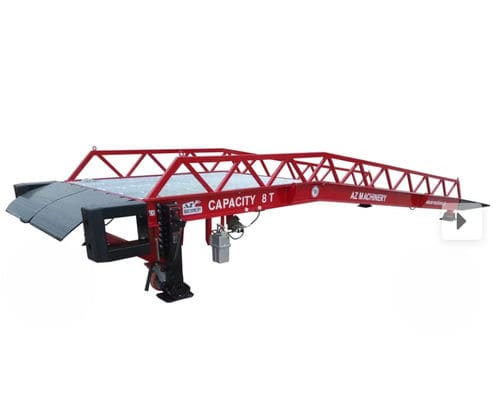 Загрузочная платформа для строительной техники - STAR- 8T - AZ RAMP - контейнера / для вилочного погрузчика / для погрузчика поддонов