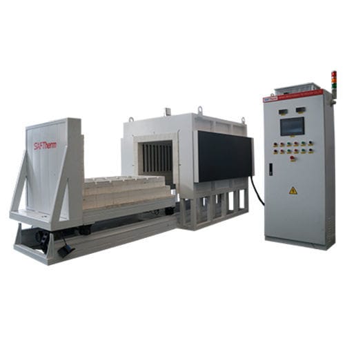 Печь с выдвижным подом - STT-455-14 - Henan Sante Furnace Technology Co.,Ltd. - для спекания / термическая / автоматическая