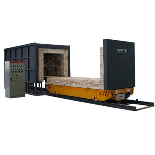 Печь с выдвижным подом - STT-6000-14 - Henan Sante Furnace Technology Co.,Ltd. - для спекания / термическая / автоматическая