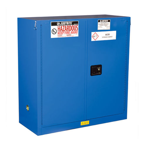 Шкаф для опасных продуктов - ChemCor® - Justrite Safety Group - для обеспечения безопасности / напольный / с полками